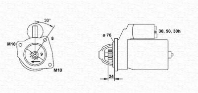 MAGNETI MARELLI 943241170010 -  Стартер
